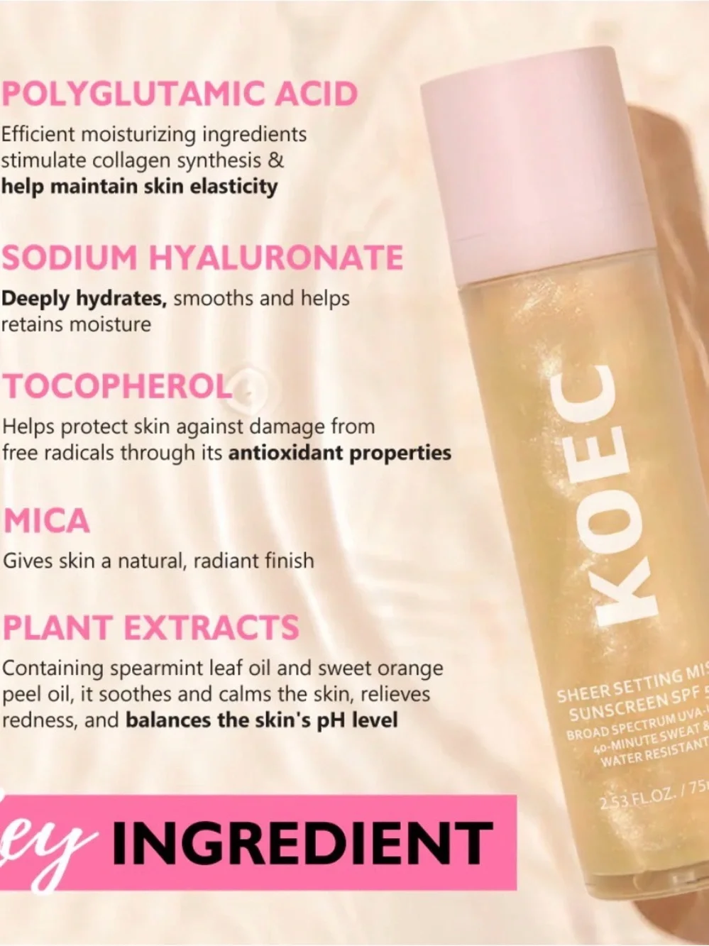 Koec sheer setting